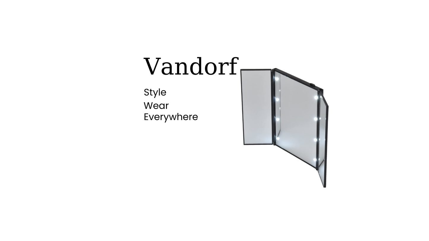 Vandorf Portable LED Makeup Mirror